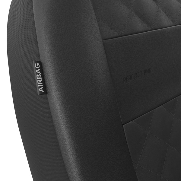 Coprisedili anteriori compatibili con Alfa Romeo Carisma (2017-....) - fodere sedili universali - set coprisedili auto - PRP-B