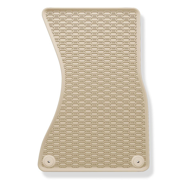 Tappetini auto in gomma compatibili con Audi A6 C7 Avant, Berlina (2011-2018) - tappeti gomma - beige - 4 pz.