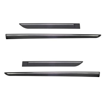 Protezioni nere laterali per auto Seat Altea XL Monovolume (2006-2015) - (lunghezza protezioni: 1000mm; 647mm)