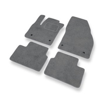 Premium tappetini auto in velluto compatibili con Opel Meriva B (2010-2017) - tappeti auto grigio