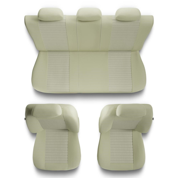 Coprisedili compatibili con Alfa Romeo 146 (1994-2001) - fodere sedili universali - set coprisedili auto - MD-7