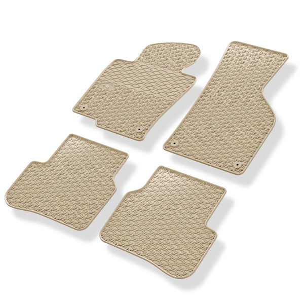 Tappetini auto in gomma compatibili con Volkswagen Passat B6 (2005-2010) - tappeti gomma - beige