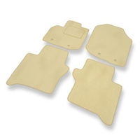 Premium tappetini auto in velluto compatibili con Honda City V (2009-2011) - tappeti auto beige