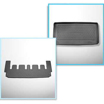 Completo di tappetini e tappetino per bagagliaio TPE per: Ford Tourneo Custom 02