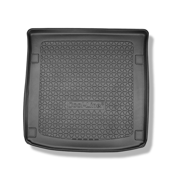 Vasca baule compatibile con SsangYong Rexton II Y400 SUV (11.2017-2025) - 5 posti; piano di carico regolabile nella posizione piu' bassa oppure senza piano di carico regolabile - tappetino per bagagliaio - tappeto bagagliaio per auto