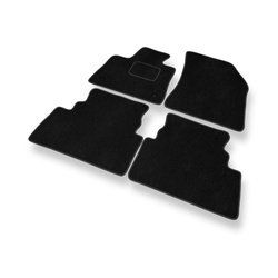 Premium tappetini auto in velluto compatibili con Peugeot 3008 II (2016-2024) - tappeti auto nero