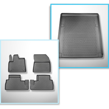 Completo di tappetini e tappetino per bagagliaio TPE per: Peugeot Rifter 06.2018