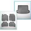 Completo di tappetini e tappetino per bagagliaio TPE per: Hyundai Tucson III NX4 12.2020-.... (SUV) - bagagliaio superiore; pavimento mobile nella posizione più alta; cavità destra amovibile in modelli con subwoofer; anche per Mild Hybrid; non per HEV Hyb