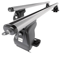Barre portatutto in alluminio compatibili con Renault Captur I SUV (2013-2019) - senza punti di fissaggio di serie - portapacchi auto colore argento - portabagagli barre da tetto