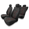 Coprisedili compatibili con Citroen C3 Aircross I, II (2017-....) - fodere sedili universali - set coprisedili auto - UNE-RD