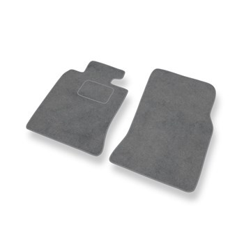 Premium tappetini auto in velluto compatibili con Mini Cabrio II (2009-2015) - tappeti auto grigio