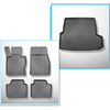 Completo di tappetini e tappetino per bagagliaio TPE per: BMW 3 F31 12.2012-02.2019 (Touring) - X-drive
