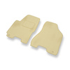 Premium tappetini auto in velluto compatibili con Kia Sportage II (2004-2010) - tappeti auto beige