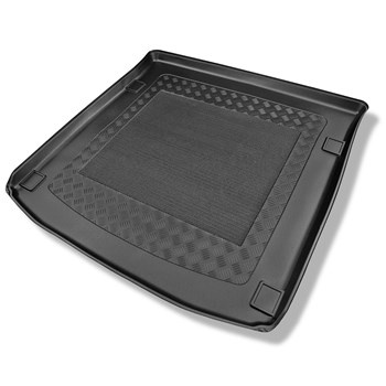 Vasca baule compatibile con SsangYong Rexton II Y400 SUV (11.2017-....) - 5 posti; piano di carico regolabile nella posizione piu' bassa oppure senza piano di carico regolabile - tappetino per bagagliaio - tappeto bagagliaio per auto
