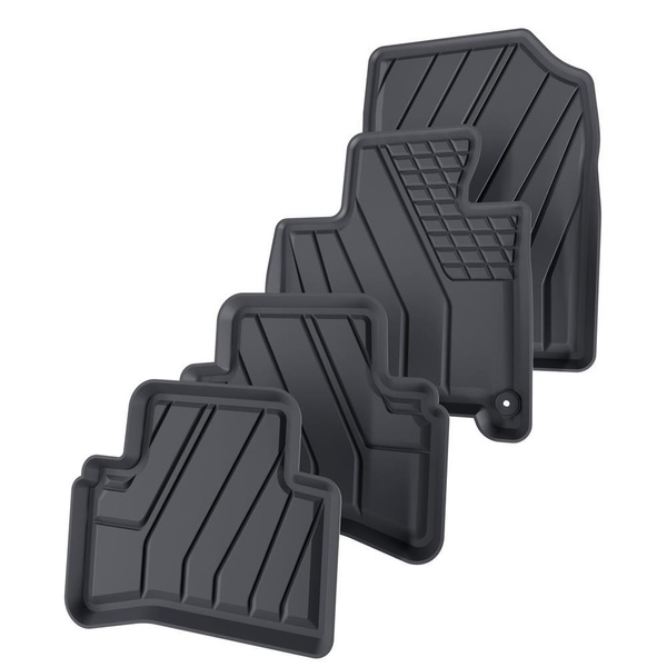 Tappetini Auto in TPE compatibili con Hyundai Tucson III SUV (2020-....) - anche per Mild Hybrid; non per HEV Hybrid e Plug-in Hybrid - tappeti auto neri