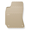 Tappetini auto in gomma compatibili con Volkswagen Passat B5 (1996-2005) - tappeti gomma - beige