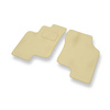 Premium tappetini auto in velluto compatibili con Hyundai Getz (2002-2008) - tappeti auto beige