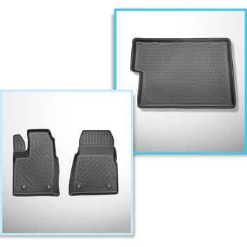 Completo di tappetini e tappetino per bagagliaio TPE per: Ford Tourneo Custom L2