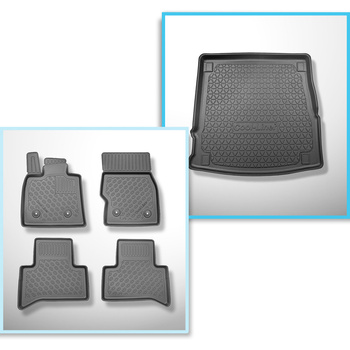 Completo di tappetini e tappetino per bagagliaio TPE per: Alfa Romeo Stelvio 949