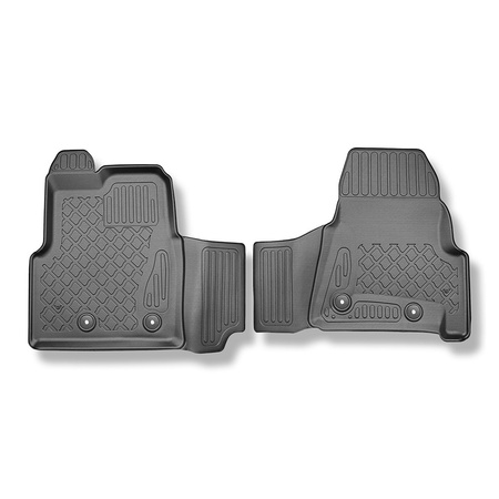 Tappetini Auto in TPE compatibili con Ford Transit Custom Van (01.2013-....) - tappeti auto neri