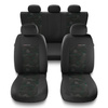 Coprisedili compatibili con Alfa Romeo 156 I, II (1997-2007) - fodere sedili universali - set coprisedili auto - UNE-GR