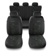 Coprisedili compatibili con Peugeot 206 (1998-2012) - fodere sedili universali - set coprisedili auto - UNE-GR