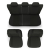 Coprisedili compatibili con Alfa Romeo 166 I, II, III (1998-2007) - fodere sedili universali - set coprisedili auto - RSL-B
