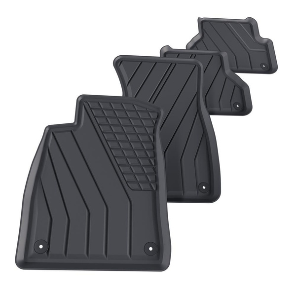 Tappetini Auto in TPE compatibili con Audi A4 B9 Avant, Sedan (2015-2024) - tappeti auto neri