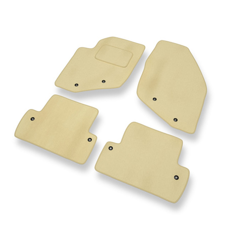 Premium tappetini auto in velluto compatibili con Volvo S60 I (2000-2009) - tappeti auto beige