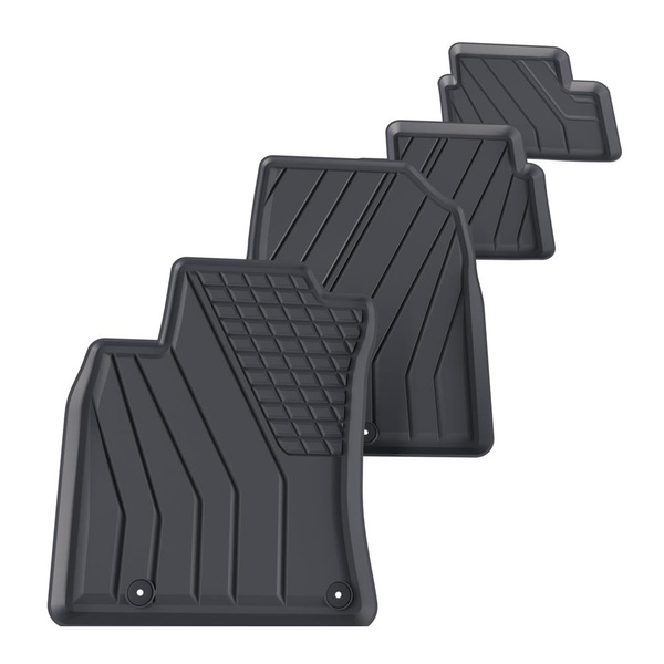 Tappetini Auto in TPE compatibili con Hyundai i30 III Hatchback (2017-....) - tappeti auto neri