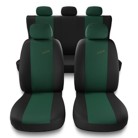 Coprisedili compatibili con Renault Captur (2013-2019) - fodere sedili universali - set coprisedili auto - X.R-GR