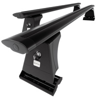 Barre portatutto in alluminio compatibili con Peugeot 5008 Monovolume (2009-2017) - con punti di fissaggio di serie - portapacchi auto colore nero - portabagagli barre da tetto