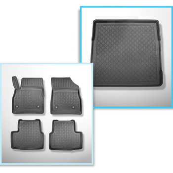 Completo di tappetini e tappetino per bagagliaio TPE per: Opel Astra K 04.2016-1