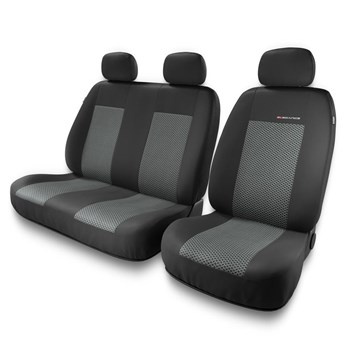 Coprisedili compatibili con Volkswagen Crafter I, II (2006-2019) - fodere sedili universali - set coprisedili auto - BE-2