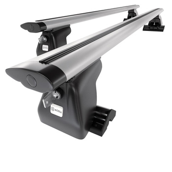 Barre portatutto in alluminio compatibili con Renault Trafic Van (2001-2006) - con punti di fissaggio di serie - portapacchi auto colore argento - portabagagli barre da tetto