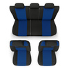 Coprisedili compatibili con Alfa Romeo 166 I, II, III (1998-2007) - fodere sedili universali - set coprisedili auto - RSL-BL