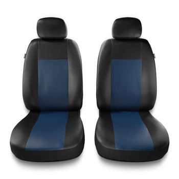 Coprisedili compatibili con Ford Transit Connect I, II, III, IV (2009-....) - fodere sedili universali - set coprisedili auto - 2CM-BL
