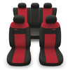 Coprisedili compatibili con Alfa Romeo 166 I, II, III (1998-2007) - fodere sedili universali - set coprisedili auto - RSL-RD