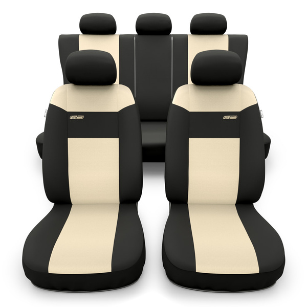Coprisedili compatibili con Alfa Romeo 166 I, II, III (1998-2007) - fodere sedili universali - set coprisedili auto - RSL-BE