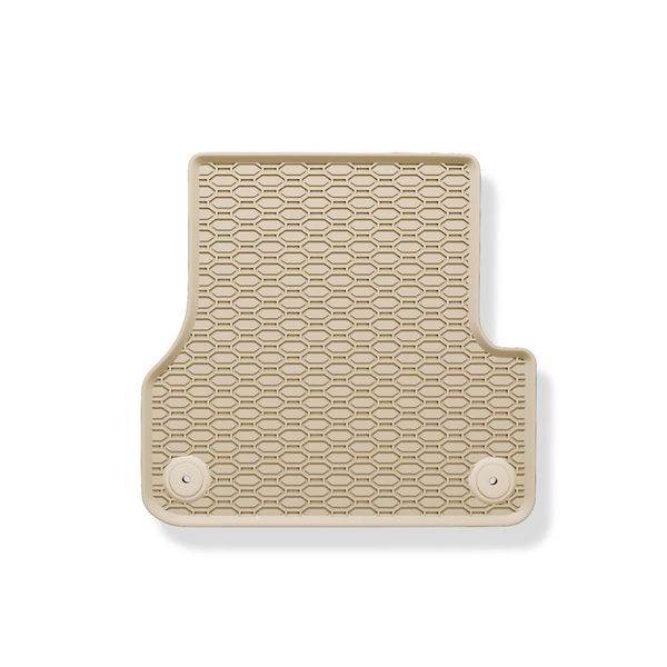 Tappetini auto in gomma compatibili con Audi A6 C7 Avant, Berlina (2011-2018) - tappeti gomma - beige - 4 pz.