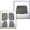 Completo di tappetini e tappetino per bagagliaio TPE per: Peugeot 2008 II 01.2020-.... (SUV) - bagagliaio inferiore; sotto / senza piano di carico regolabile (con e senza subwoofer); non per la versione elettrica e ibrida