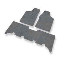 Premium tappetini auto in velluto compatibili con Opel Frontera A, B (1992-2004) - tappeti auto grigio