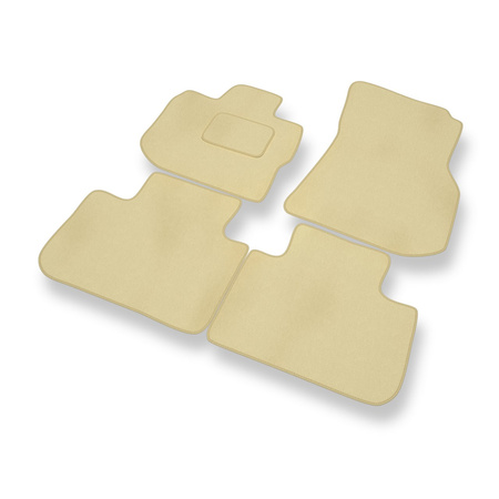 Premium tappetini auto in velluto compatibili con BMW X3 (2018-2024) - tappeti auto beige