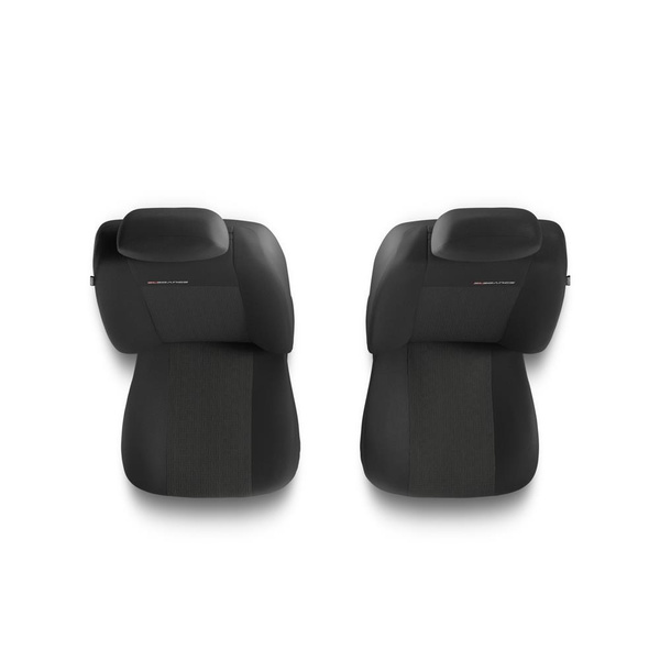 Coprisedili anteriori compatibili con Alfa Romeo 166 I, II, III (1998-2007) - fodere sedili universali - set coprisedili auto - 2UNE-1