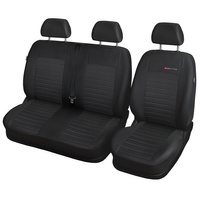 Coprisedili su misura compatibili con Ford Transit Custom Van (2012-2023) solo sedili anteriori - fodere sedili - set coprisedili auto - E4