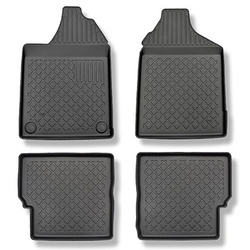 Tappetini Auto in TPE compatibili con Aixam Minauto Cross Hatchback (2010-2016) - tappeti auto neri