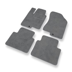 Premium tappetini auto in velluto compatibili con Kia Optima II (2005-2010) - tappeti auto grigio