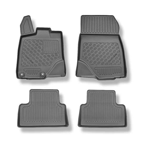 Tappetini Auto in TPE compatibili con Peugeot 3008 III Hybrid (mild hybrid) SUV (04.2024-....) - tappeti auto neri