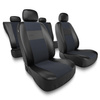 Coprisedili compatibili con Renault Clio II, III, IV (1990-2019) - fodere sedili universali - set coprisedili auto - EXL-6