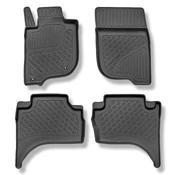 Tappetini Auto in TPE compatibili con Mitsubishi L200 Pick-Up (06.2015-....) - tappeti auto neri